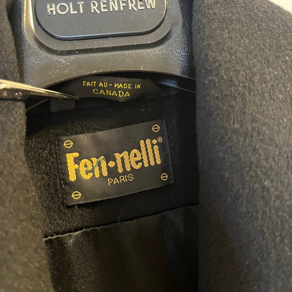 Vintage 80s Made in Canada Virgin Wool Coat Suede Appliqué Floral Cord Bead M/L - Picture 10 of 13